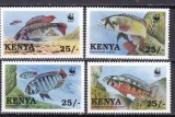 Kenya 1997 fauna marina WWF MI 699-702 MNH ww81