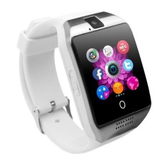 Smartwatch Vogue Q18 Curved cu Camera si Telefon 3G Alb Display 1.54&quot; Bluetooth
