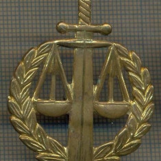 Y 1537 INSIGNA- MILITARA -SEMN DE ARMA - JUSTITIE MILITARA -PENTRU COLECTIONARI