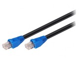 Patch Cord Ethernet U/UTP Cat6 75m Negru, Goobay