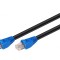 Patch cord U/UTP Cat6 15m Negru