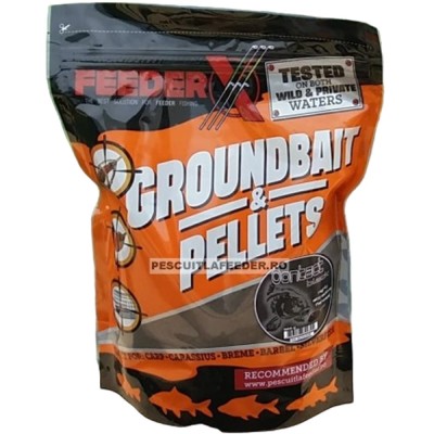 Mix Groundbait &amp;amp; Micropelete Feeder X Contact Black 800g foto