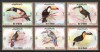 Ras al Khaima 1972 Mi 920/25 B nedantelat MNH - Tucani, pasari, Nestampilat