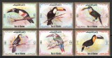 Ras al Khaima 1972 Mi 920/25 B nedantelat MNH - Tucani, pasari, Nestampilat