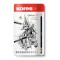 Set creioane Kores Grafitos 2H-8B, 12 bucati, negru