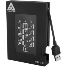 Hard disk extern Apricorn Aegis Padlock Fortress 1TB USB 3.0 Black 2.5 inch foto