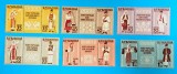 TIMBRE ROM&Acirc;NIA L.P.462a/1958 Costume naționale -triptic cu vinieta -dantelat -MNH