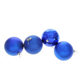 Set 4 globuri albastre 10 cm