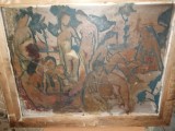 Cumpara ieftin TABLOU VECHI - PICTAT PE PLACAJ 80 X 63 CM -- NESEMNAT
