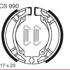 Saboți frână spate 110x22mm cu arcuri compatibil: PGO BIG MAX, COMET, GALAXY, PM-X, PS, SUPER FIFTY; SANGYANG/SYM HUSKY; SUZUKI AH, TR, UG 50-125 1991