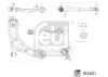 Brat suspensie roata FEBI BILSTEIN 183401, axa fata dreapta, Kia Sportage IV. Echivalente: JTC345, TC801, RH04-0013, Monl29544