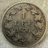 1 Leu 1870 Orientare Tip Medalie RAR