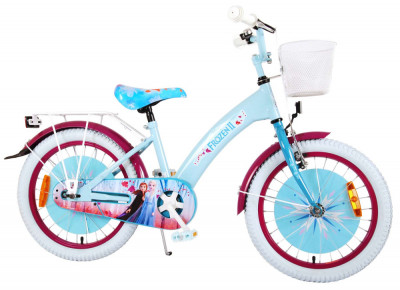 Bicicleta pentru fete Disney Frozen 2, 18 inch, culoare albastru/mov, frana de m PB Cod:91850 foto