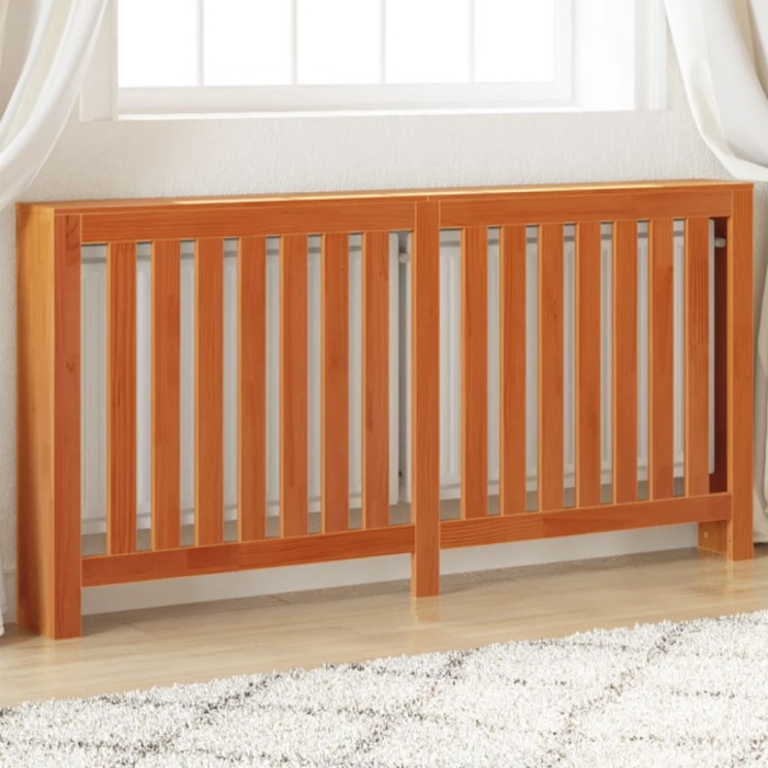 Gossi masca pentru calorifer maro ceruit 169x19x84 cm lemn masiv pin