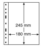 File PVC de rezerva Optima 1S pentru blocuri si materiale filatelice - 10 buc.