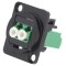 Conector cuplă duplex monomod LC/APC