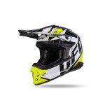 MBS Casca motocross/enduro Ufo Intrepid, alb/negru/galben, S, Cod Produs: HE13401WKS