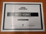 AMS @ - DIPLOMĂ CAMPANIA TROFEUL OAMENII TIMPULUI 2014-2015 PENTRU MATEI VIȘNIEC
