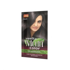 Sampon Colorant si Nuantator, Multicolor, Venita, 1.0 Black, 40g,