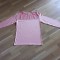 Bluza cu maneca lunga si dantela, material elastic, NOUA
