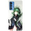 Husa compatibila cu Motorola Edge 20 Lite model Tatsumaki One Punch Man, Silicon, TPU, Viceversa, Transparent, Carcasa