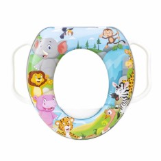 Reductor WC copii cu manere si burete moale, dimensiuni 30x28 cm