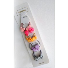 Set de 10 elastice mici pentru par - Cristale