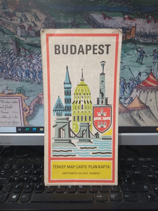 Budapest Budapesta, Hartă, Terkep, Map, Carte, Plan, Karta, Kartografiai Vallalat, Budapesta 1985/1086, 135