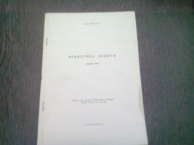 MANASTIREA SADOVA - D. BALASA foto