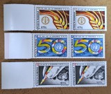 TIMBRE ROMANIA MNH LP1373/1995 -50 de ani de la crearea O.N.U. -Serie &icirc;n pereche, Nestampilat