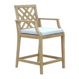 Cumpara ieftin Taburet de bar de grădină Amalfi Bej 59x63.5x104.9 cm