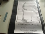 Cumpara ieftin ALBERTO GIACOMETTI, 2 AFISE. FORMAT MARE 68 X 45 CM. EDITATE DE GALERIA/ FUNDATIA MAEGHT 1978
