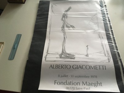ALBERTO GIACOMETTI, 2 AFISE. FORMAT MARE 68 X 45 CM. EDITATE DE GALERIA/ FUNDATIA MAEGHT 1978 foto