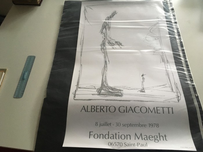 ALBERTO GIACOMETTI, 2 AFISE. FORMAT MARE 68 X 45 CM. EDITATE DE GALERIA/ FUNDATIA MAEGHT 1978