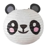 Abajur din h&acirc;rtie pentru copii, Panda alb-negru, &Oslash;30 cm, CMCLASS
