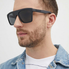 Gucci ochelari de soare barbati, culoarea negru, GG1570S
