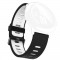 Curea din silicon compatibila cu Cookoo Smart Watch, Telescoape QR, 22mm, Black Frost