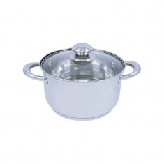 Oala Bohmann, 22 cm, 8 l, inox, capac sticla foto