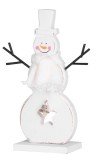 Decoratiune de Craciun om de zapada alb MagicHome, set 2 bucati, 10x20 cm