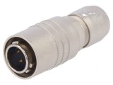 Conector circular HR10 push-pull 4 pini aurit