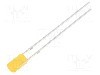 Dioda LED, 3mm, portocalie, 330...500mcd, 20mA, 1,8...2,6V, OPTOSUPPLY - OSO5PA3HE4B