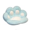 Pern&Auml; decorativ&Auml; softpaw, design l&Auml;bu&Egrave;&Auml; de pisic&Auml;, material plus moale, confortabil&Auml; pentru scaun, canapea sau podea, 80x70 cm, albastru deschi