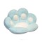 Pern&Auml; decorativ&Auml; softpaw, design l&Auml;bu&Egrave;&Auml; de pisic&Auml;, material plus moale, confortabil&Auml; pentru scaun, canapea sau podea, 80x70 cm, albastru deschi