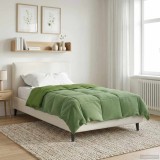 vidaXL Duvet de iarnă Patos Verde 135 x 200 cm Microfibră 42026126