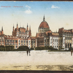 (106) CARTE POSTALA UNGARIA - BUDAPESTA - PARLAMENTUL - 1915