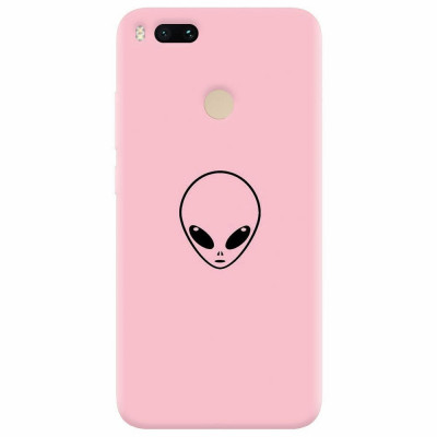 Husa silicon pentru Xiaomi Mi A1, Pink Alien foto