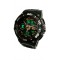 Ceas de mana barbati sport Q&amp;Q Dual Time, cu sistem digital si analog negru cu auriu - TA9034