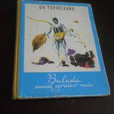 GEORGE TOPARCEANU-BALADA UNUI GREIER MIC,1963,ilustratii George Iuster Cartonata