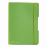 CAIET MY.BOOK FLEX A5 40F DICTANDO VERDE DESCHIS TRANSPARENT CU LOGO NEGRU, Herlitz