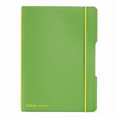 CAIET MY.BOOK FLEX A5 40F DICTANDO VERDE DESCHIS TRANSPARENT CU LOGO NEGRU foto